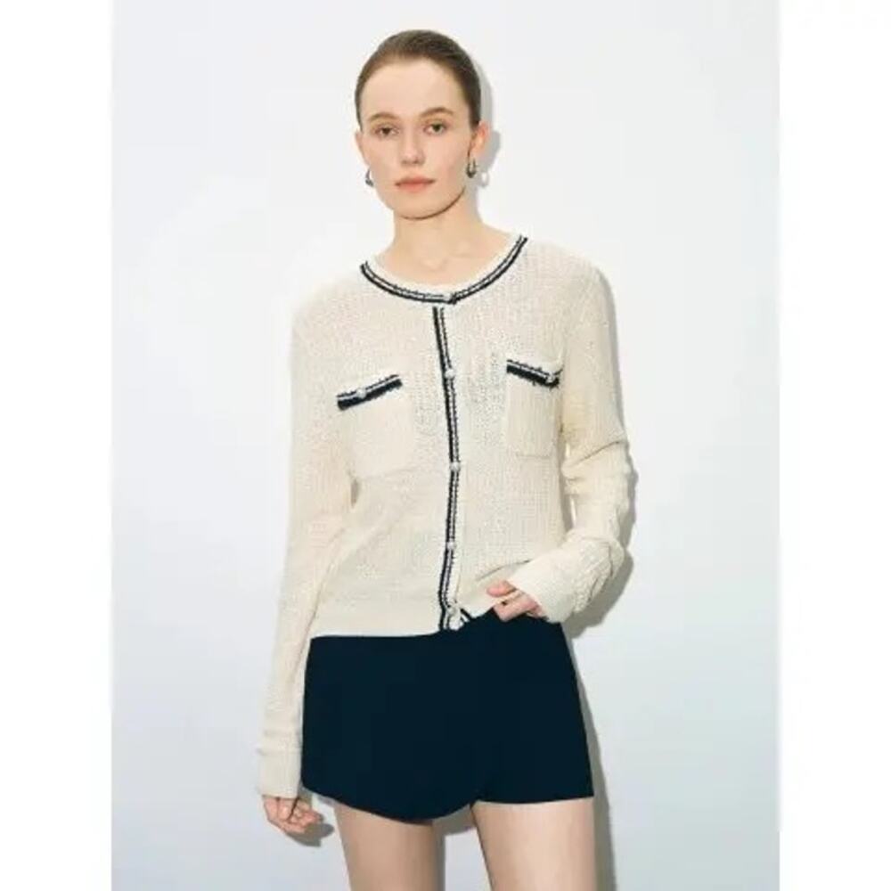 Urban Revivo White Knit Sweater Size 8